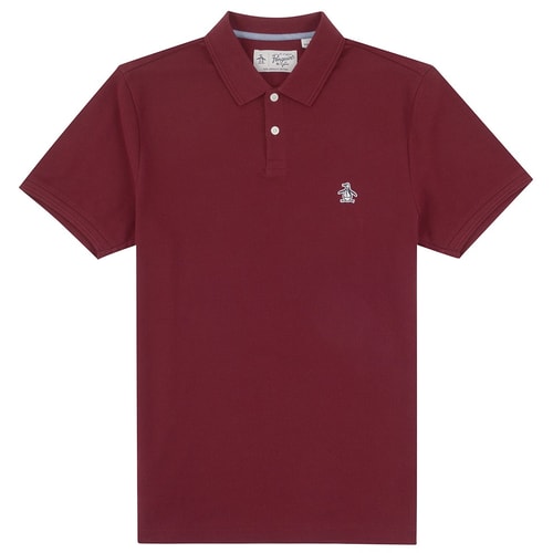 Original Penguin Bio-Baumwoll-Poloshirt Tawny Port
